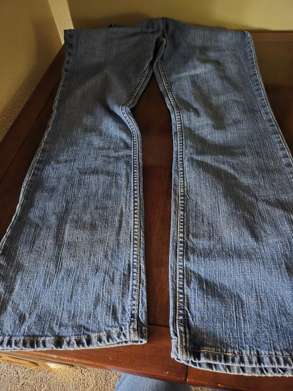 Classic Women's Low Rise Bootcut Jeans in Light Blue